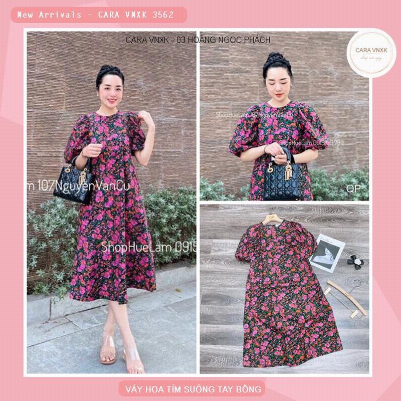 Váy Voan Hoa Nhí Tím Dạo Phố Ngày Hè Siêu Xinh Hazel Dress