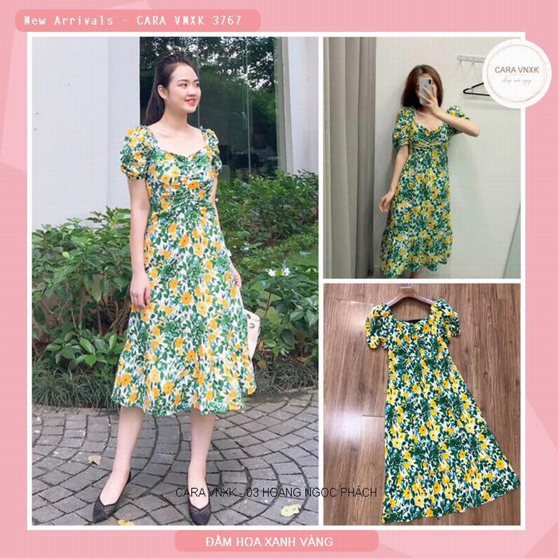 ĐẦM HOA SIÊU XINH 3767