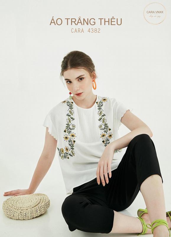 ÁO TRẮNG THÊU 4382