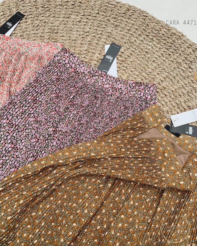 Mua Chân váy xếp ly hoa nhí vintage điệu đà hot trends 2022 - Vàng điệu đà  tại Nấm store thời trang Nữ | Tiki