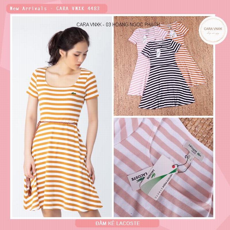 ĐẦM KẺ LACOSTE MÁT LỊM 4483