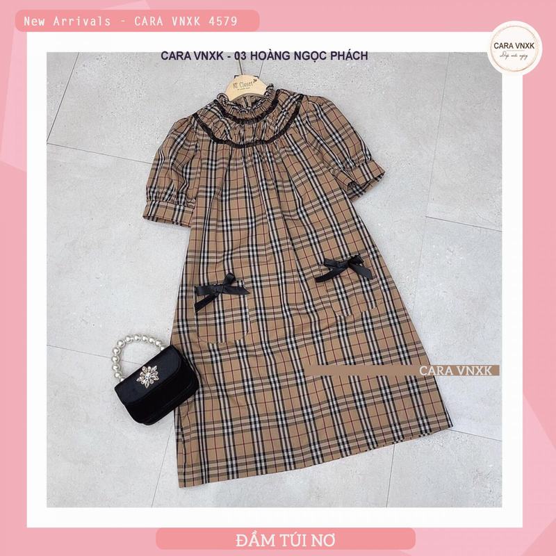 VÁY KẺ TÚI NƠ 4579