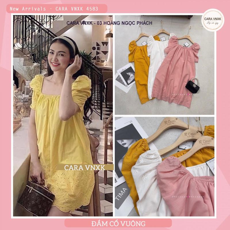 VÁY PHỐI REN HOA CHÂN 4583