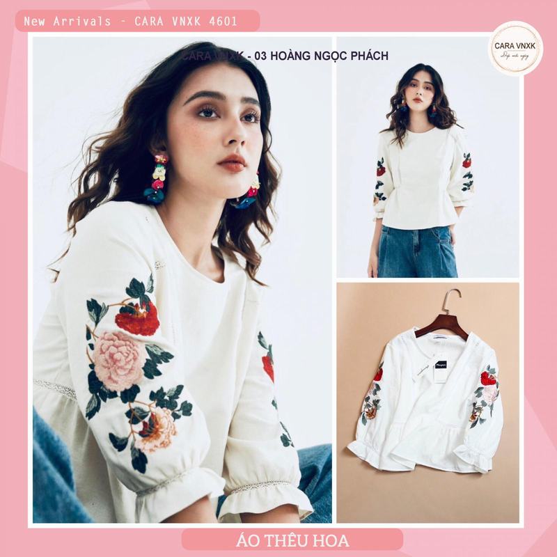 ÁO THÊU HOA TIỂU THƯ 4601