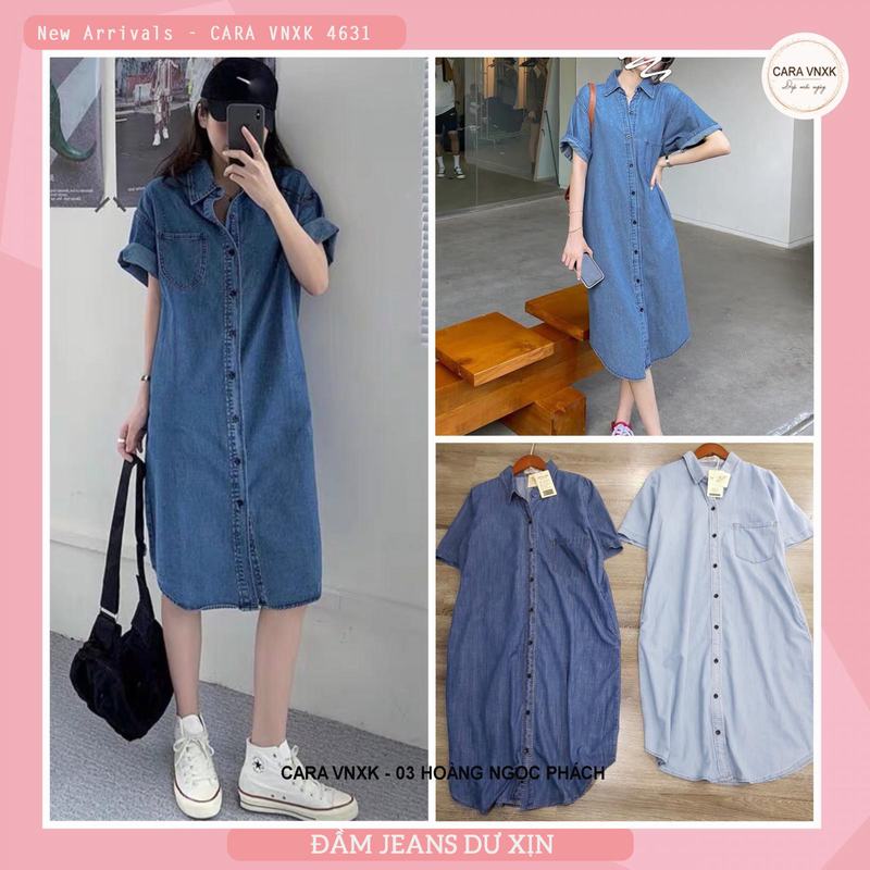 VÁY JEANS XẺ TÀ 4631