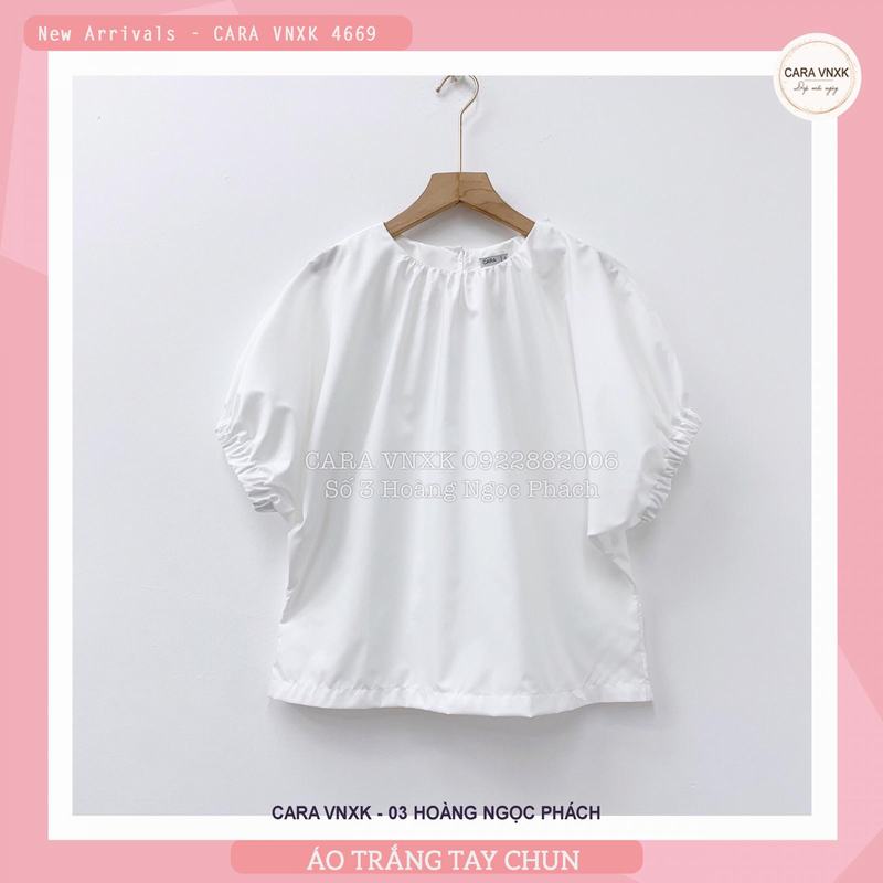 ÁO TRẮNG TAY CHUN 4669