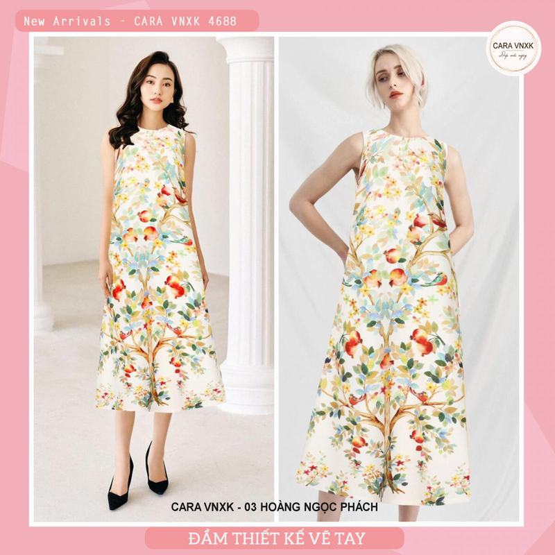 ĐẦM THIẾT KẾ VẼ XỊN SÒ 4688