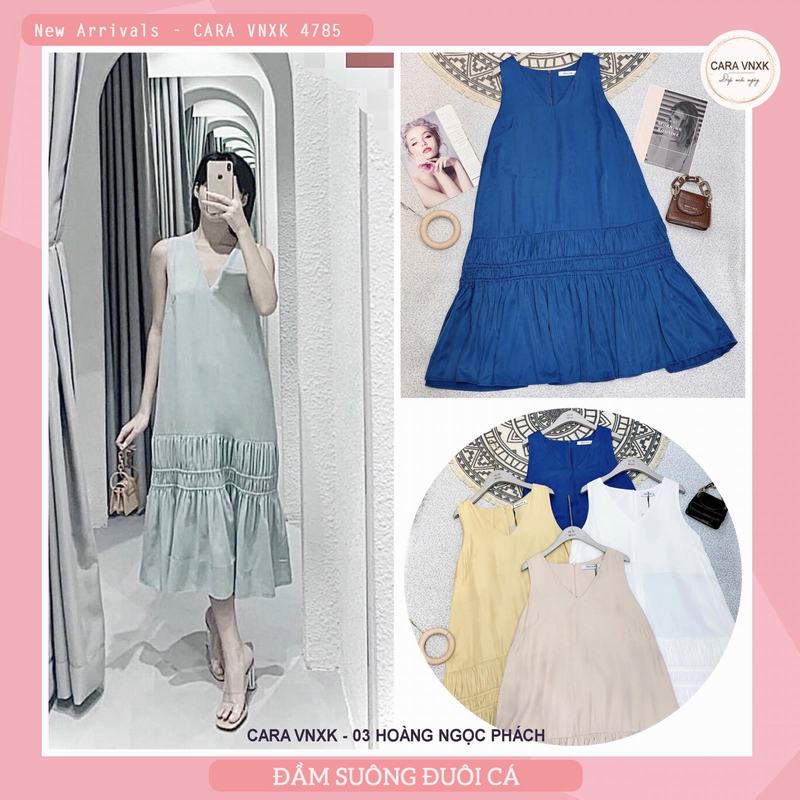 Váy Suông V07, Đầm Suông THỎ From Rộng, Dáng Dài Có Túi Chất Cotton -  Vanizen