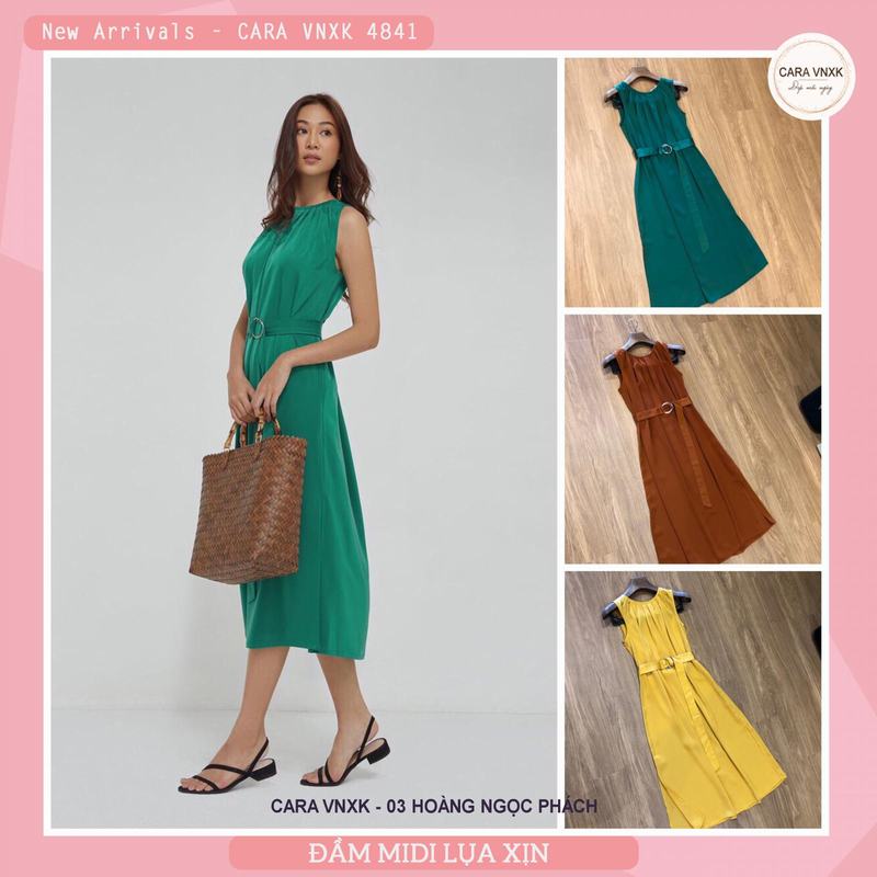 ĐẦM MIDI CHẤT LỤA XỊN 4841