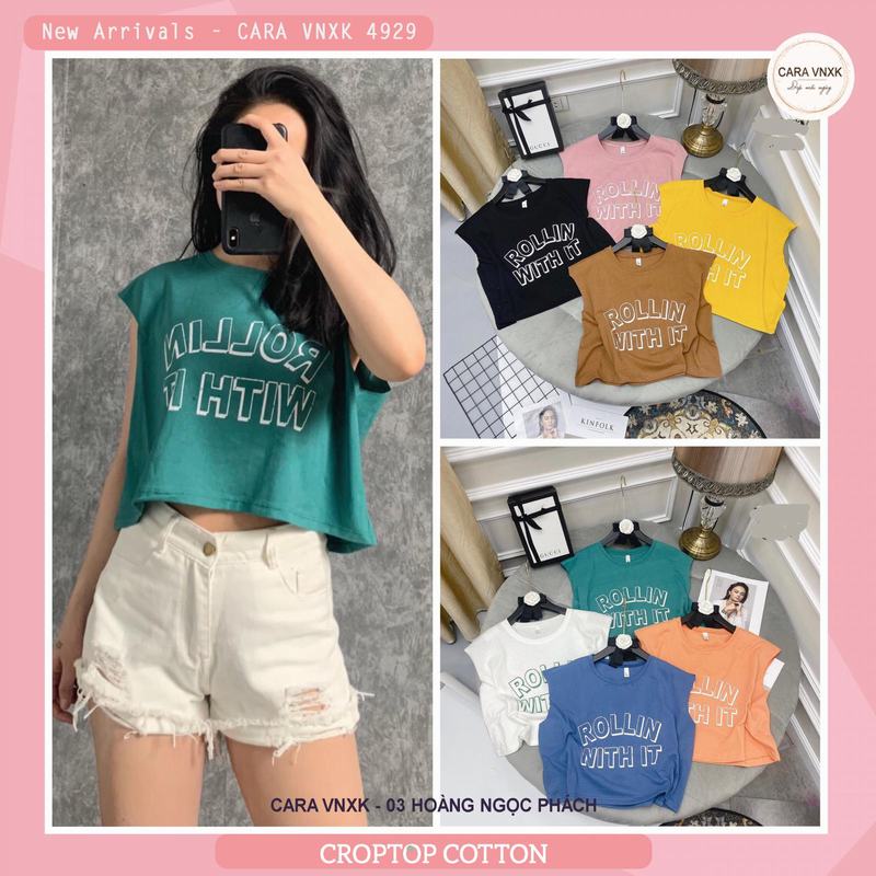 CROPTOP COTTON XỊN XÒ Mã: 4929