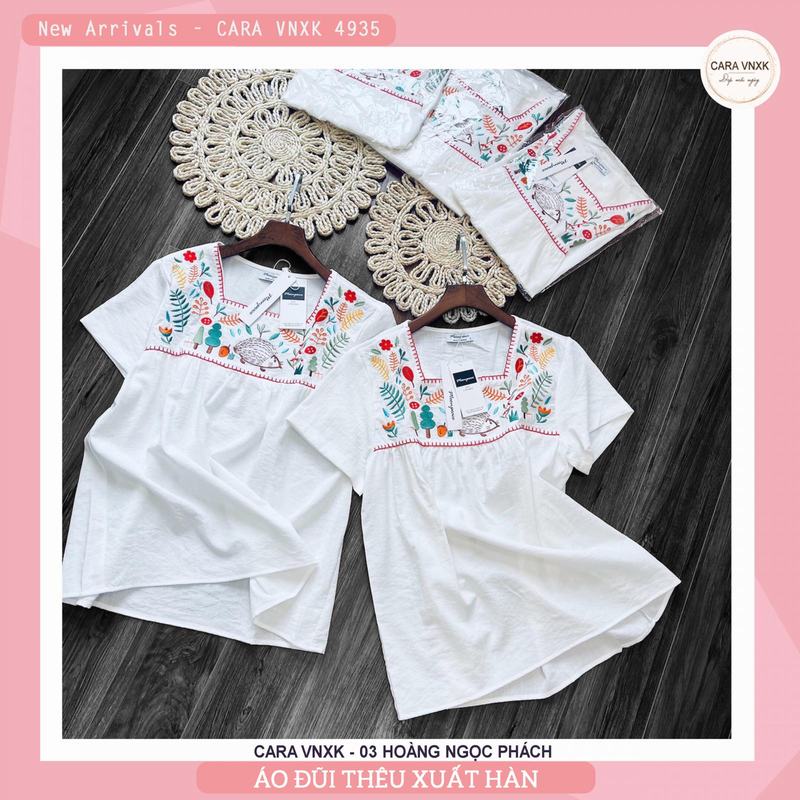 SƠ MI THÊU ĐẸP XUẤT SẮC Mã: 4935