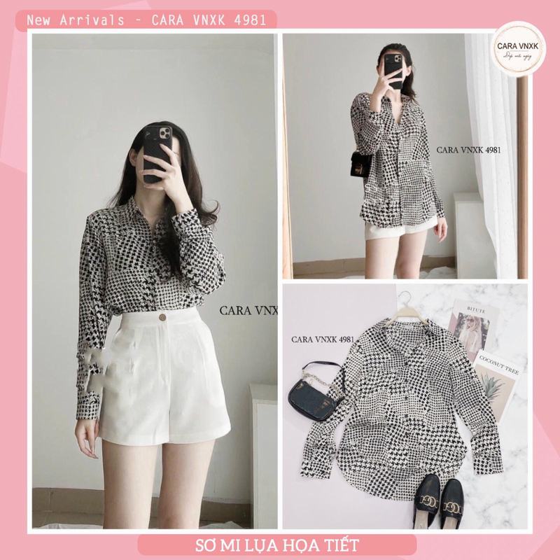 SƠ MI LỤA HỌA TIẾT TÂY Mã: 4981