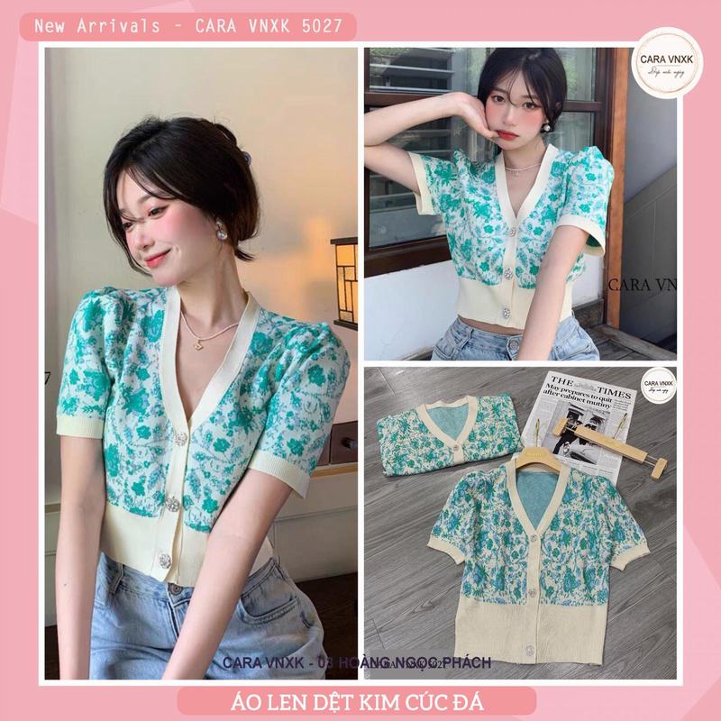 ÁO LEN DỆT KIM CÚC ĐÁ Mã: 5027