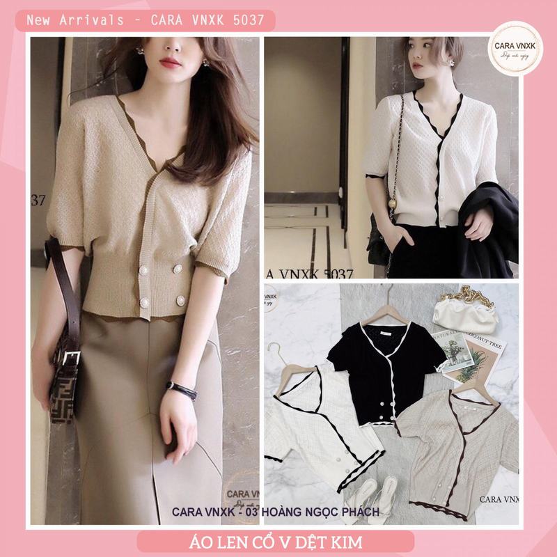 ÁO LEN CỔ V HOTTREND Mã: 5037