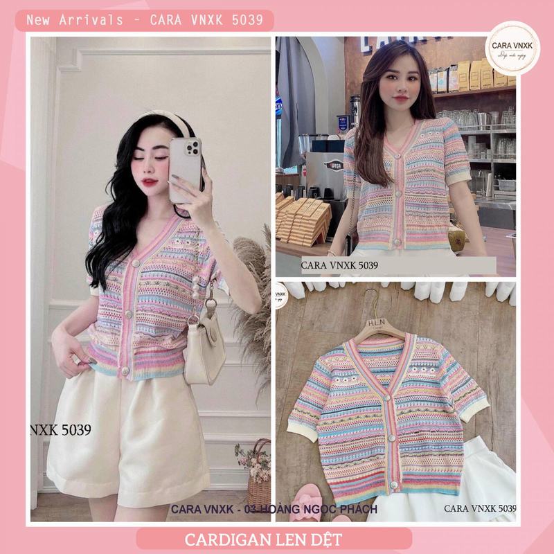 CARDIGEN LEN DỆT SIÊU XINH Mã: 5039