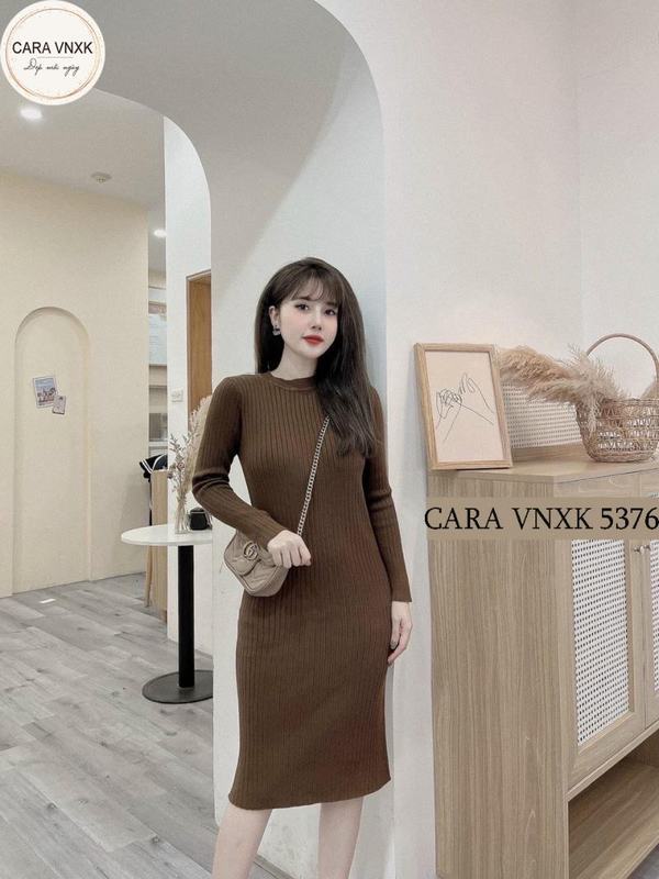 Váy Len Dệt Kim Dáng Dài Cổ Cao 3cm Ôm Body Dành Cho Bạn Nữ Slbov64 - Buy  Online