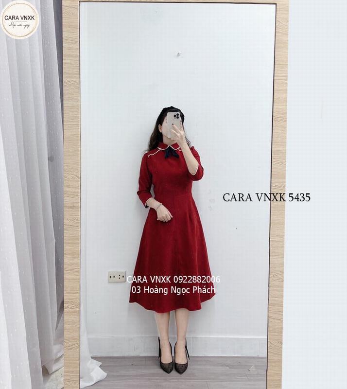 Váy chấm bi đỏ vintage (Order 7-10 ngày) | Shopee Việt Nam