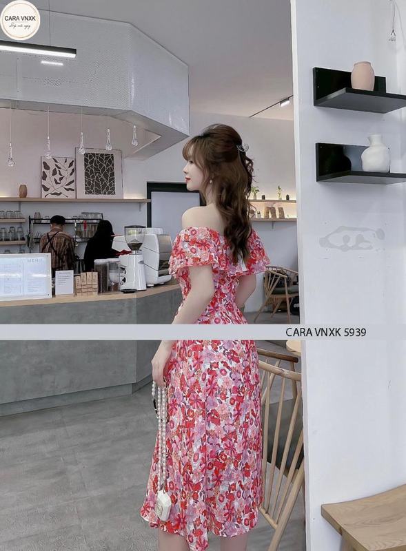 váy voan hoa cúp ngực tay phồng | Shopee Việt Nam