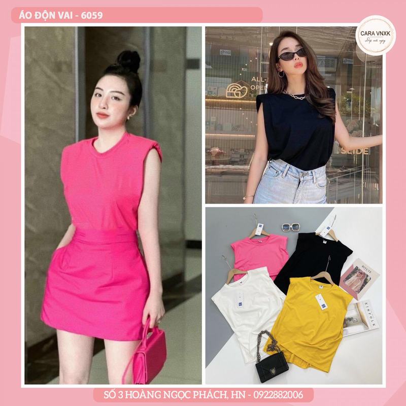 ÁO ĐỘN VAI 6059
