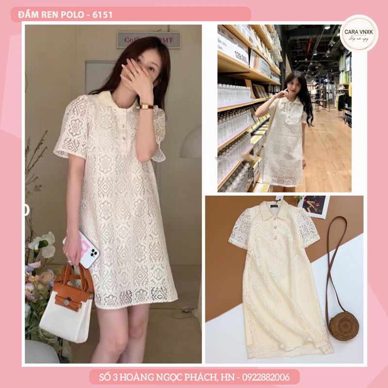 ĐẦM REN POLO 6151