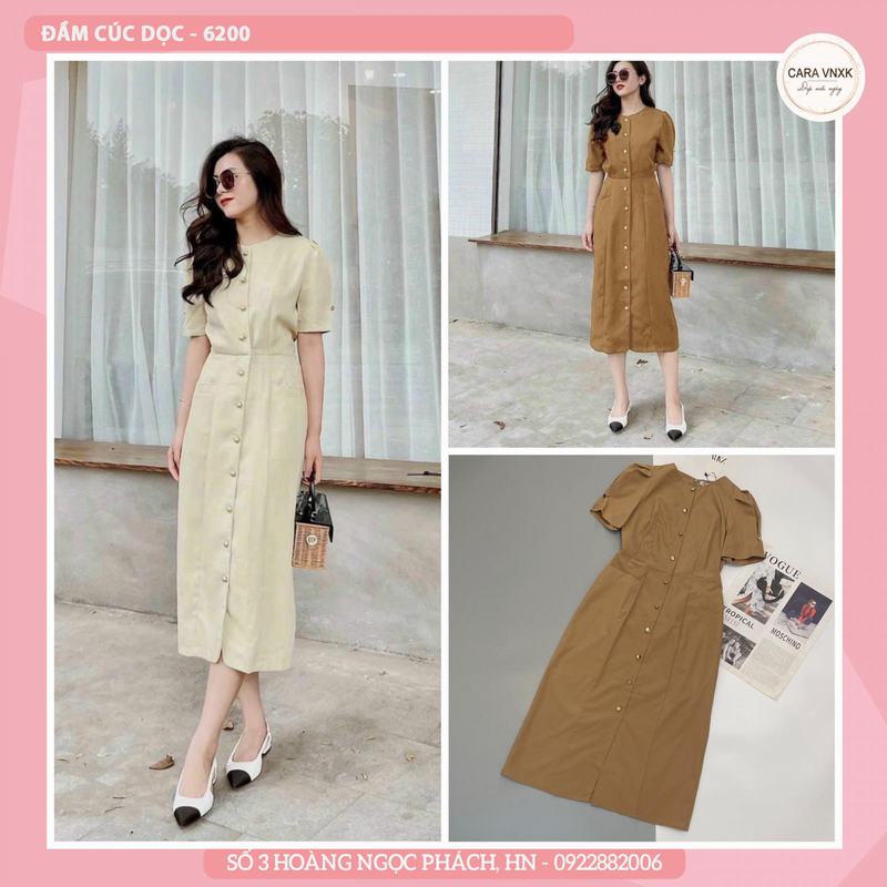 ĐẦM MIDI CÚC DỌC 6200