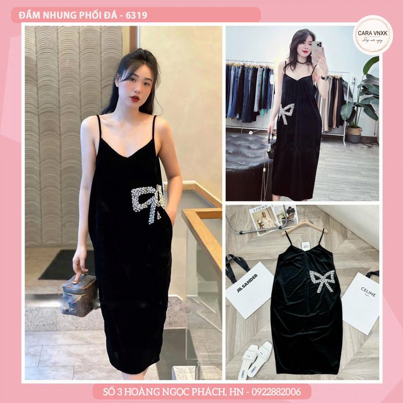 ĐẦM NHUNG PHỐI ĐÁ 6319