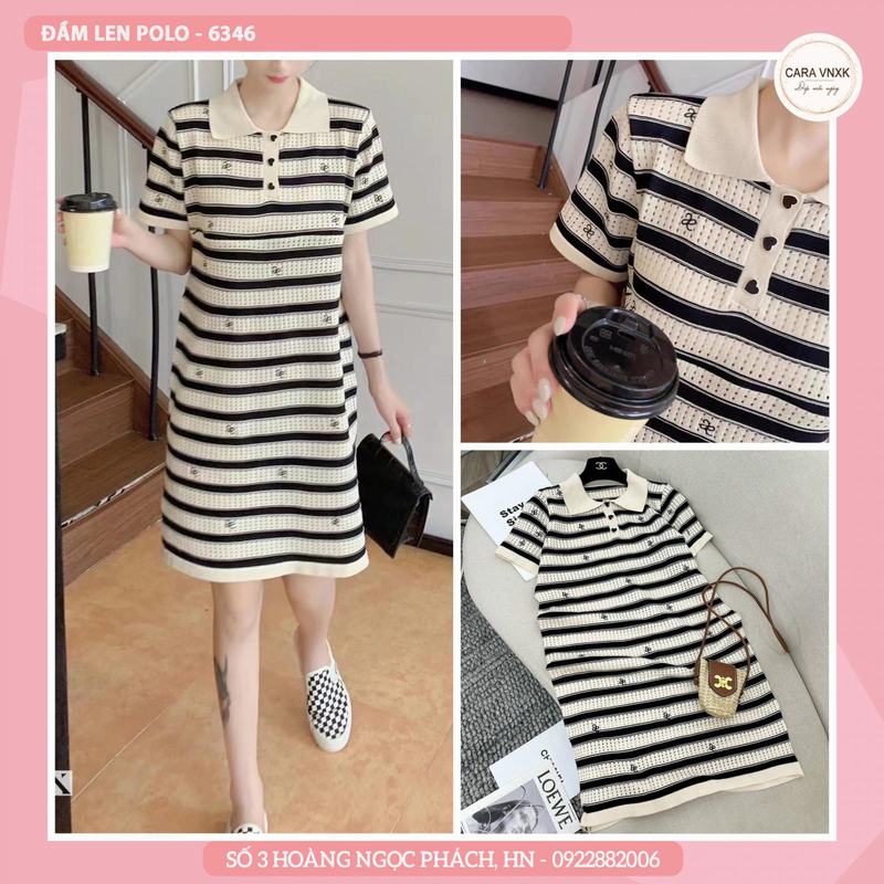 ĐẦM POLO LEN 6346