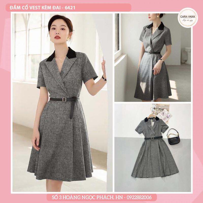 ĐẦM CỔ VEST 6421