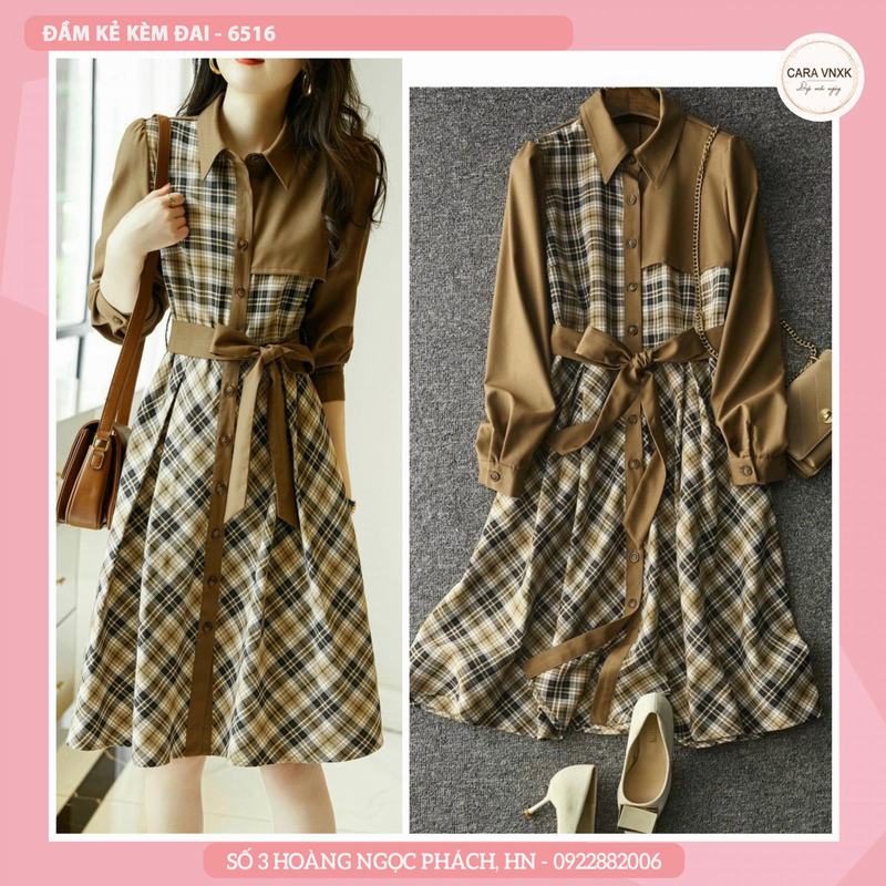 ĐẦM KẺ KÈM ĐAI 6516