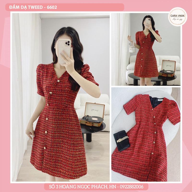 ĐẦM DẠ TWEED 6602