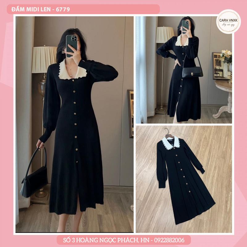 ĐẦM MIDI LEN 6779