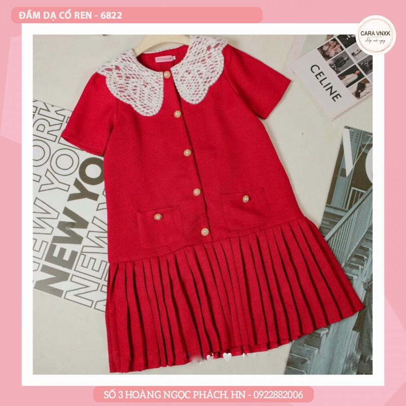 ĐẦM DẠ CỔ REN 6822