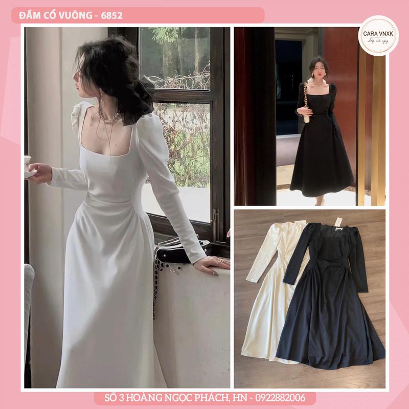 ĐẦM CỔ VUÔNG 6852
