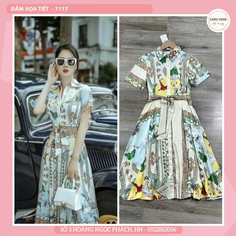 ĐẦM HỌA TIẾT 7117