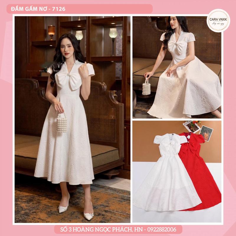 ĐẦM GẤM NƠ 7126