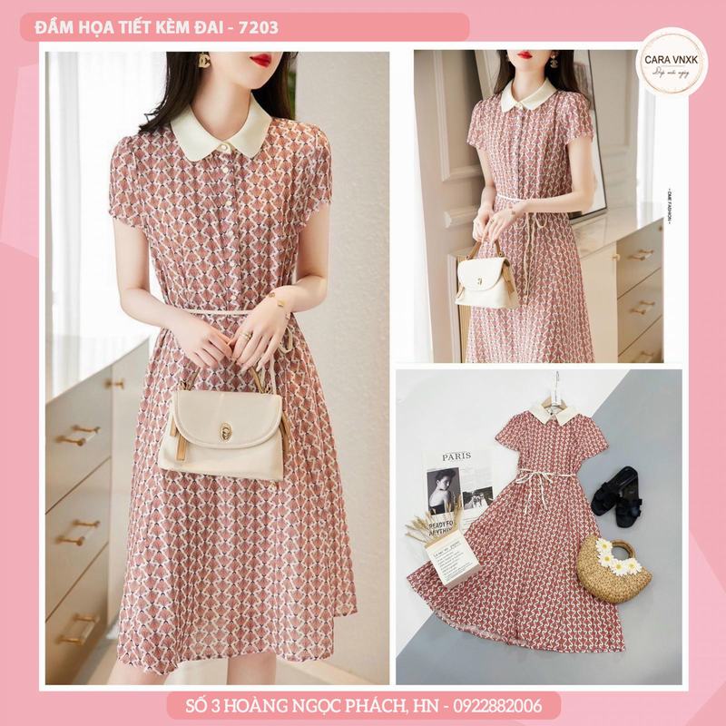 ĐẦM HỌA TIẾT 7203