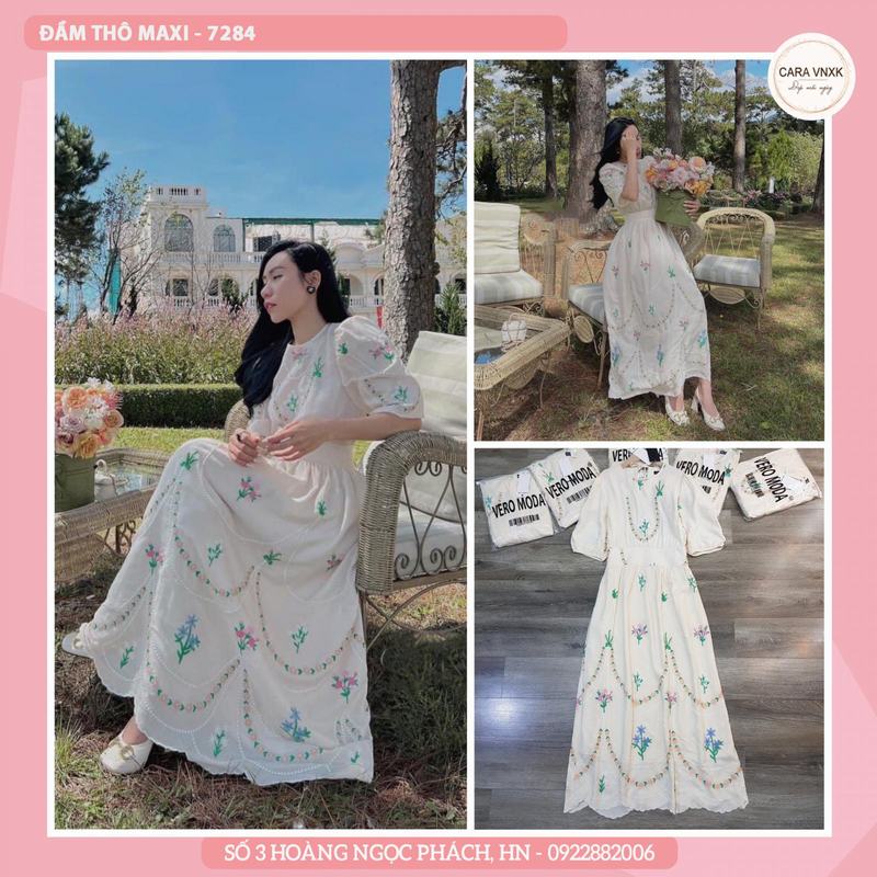 ĐẦM MAXI THÔ 7284