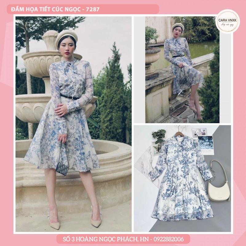 ĐẦM HỌA TIẾT 7287