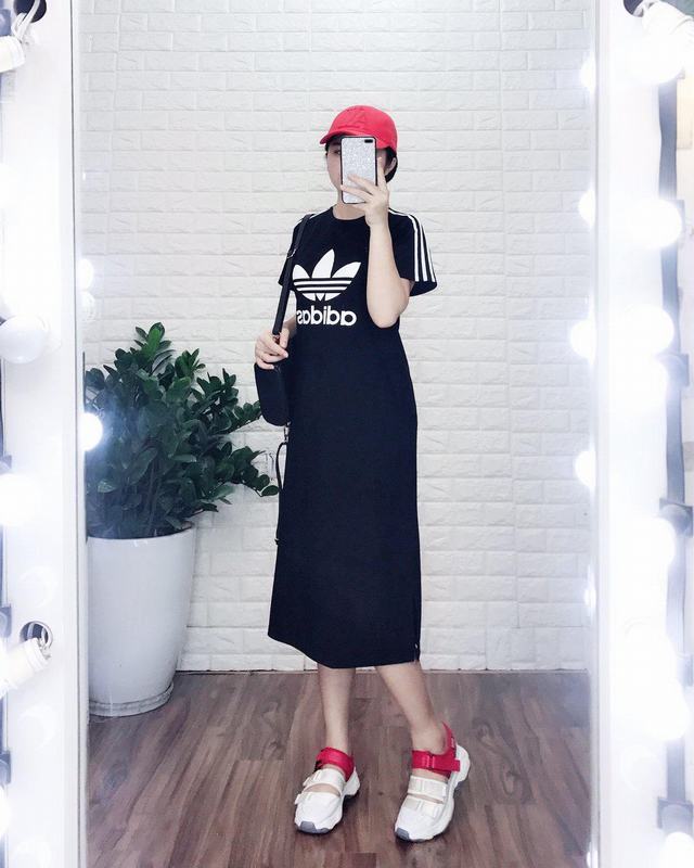 Saky Ra - Đầm suông thun adidas hot trend (2 màu) ✔️ Size... | Facebook